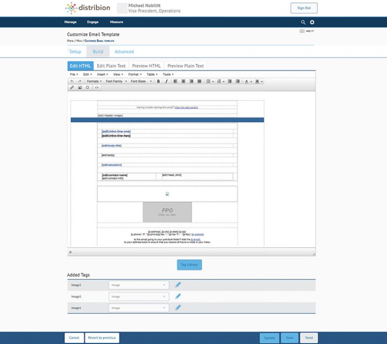 Editor view