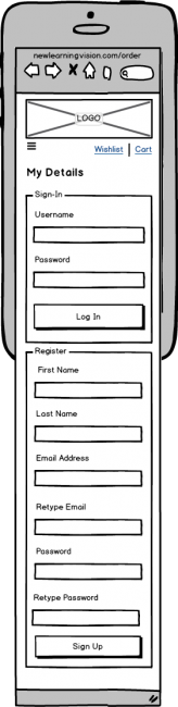Mobile cart my details